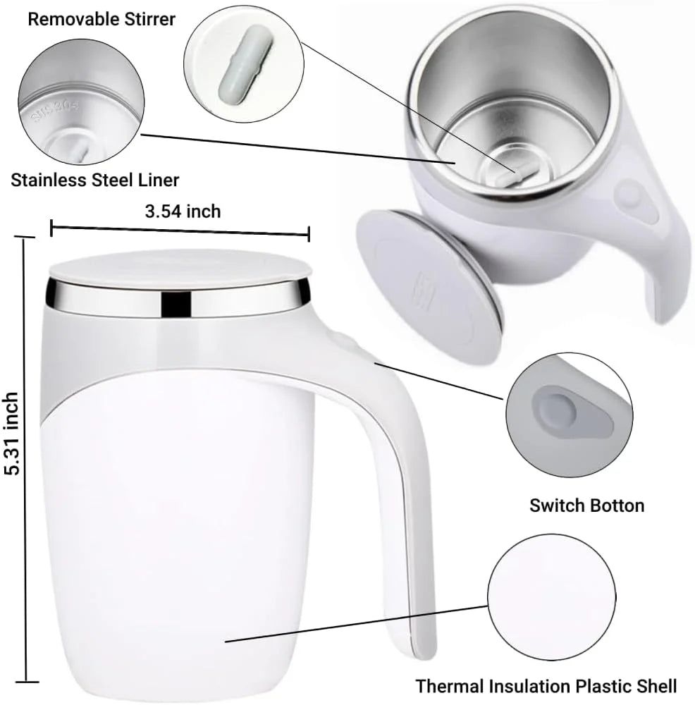 Automatic Magnetic Stirring Coffee Mug