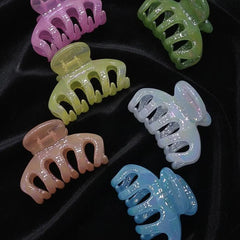 Plastic Hair Claw Clips In Assorted Pastel Colors