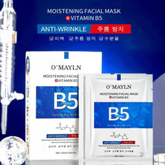 O'Mayln Vitamin B5 Anti-Wrinkle Moisturizing Face Mask - 10 PCS