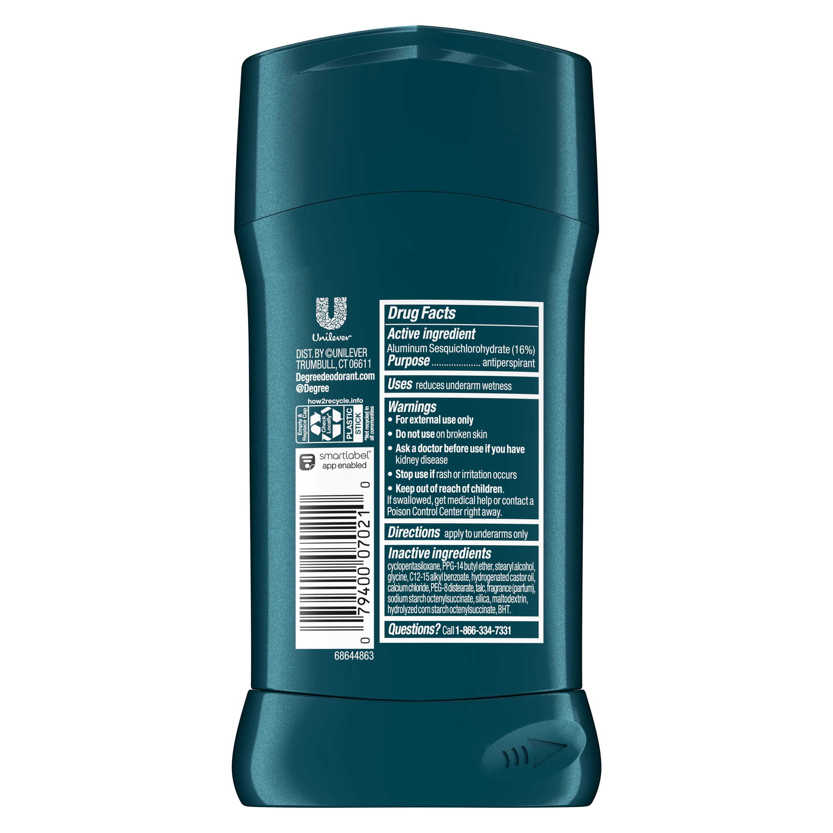 Degree Sport Defense Antiperspirant Deodorant Stick for Men - 76g