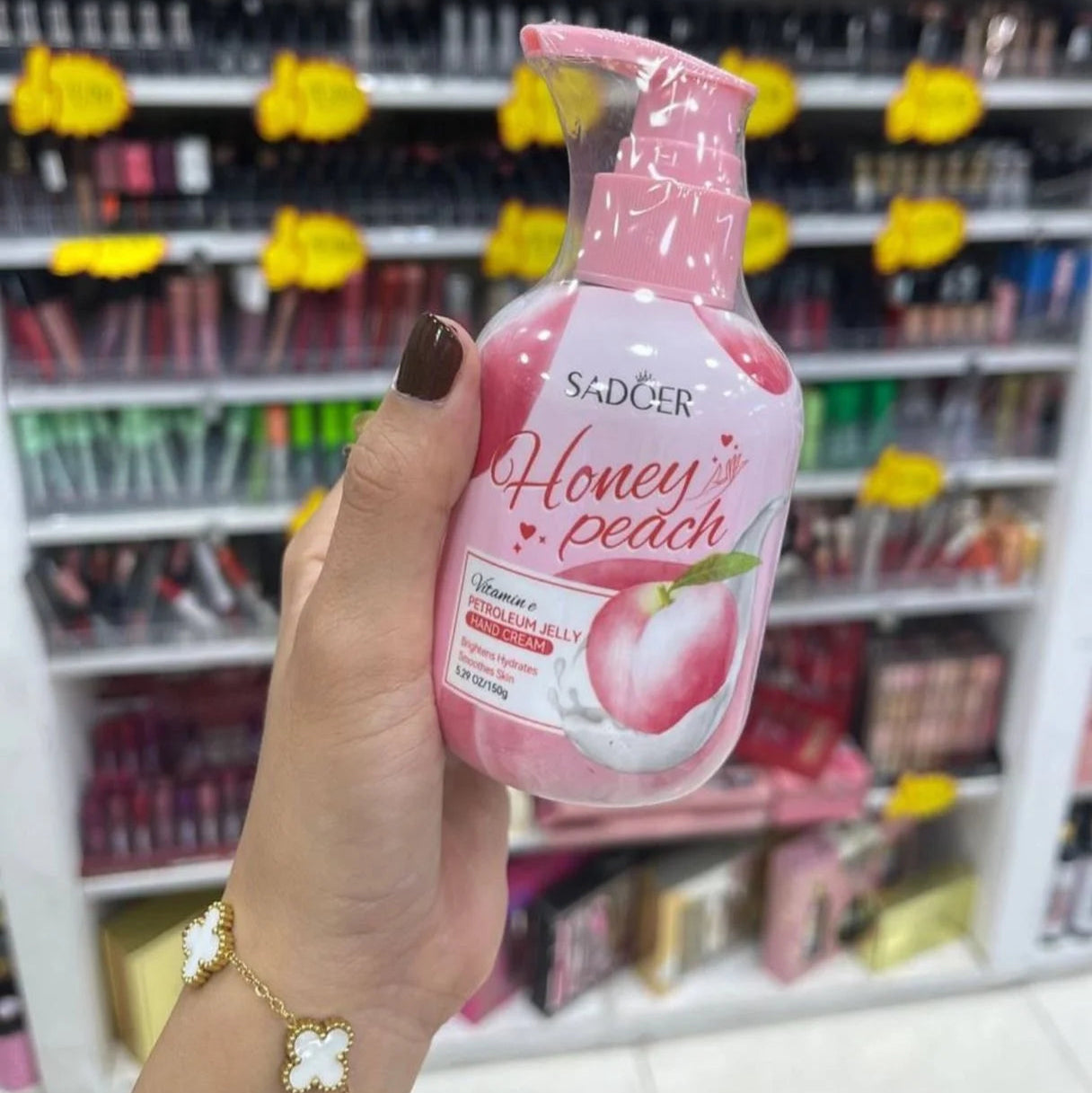 Sadoer Honey Peach Vitamin E Hand Cream – 150g