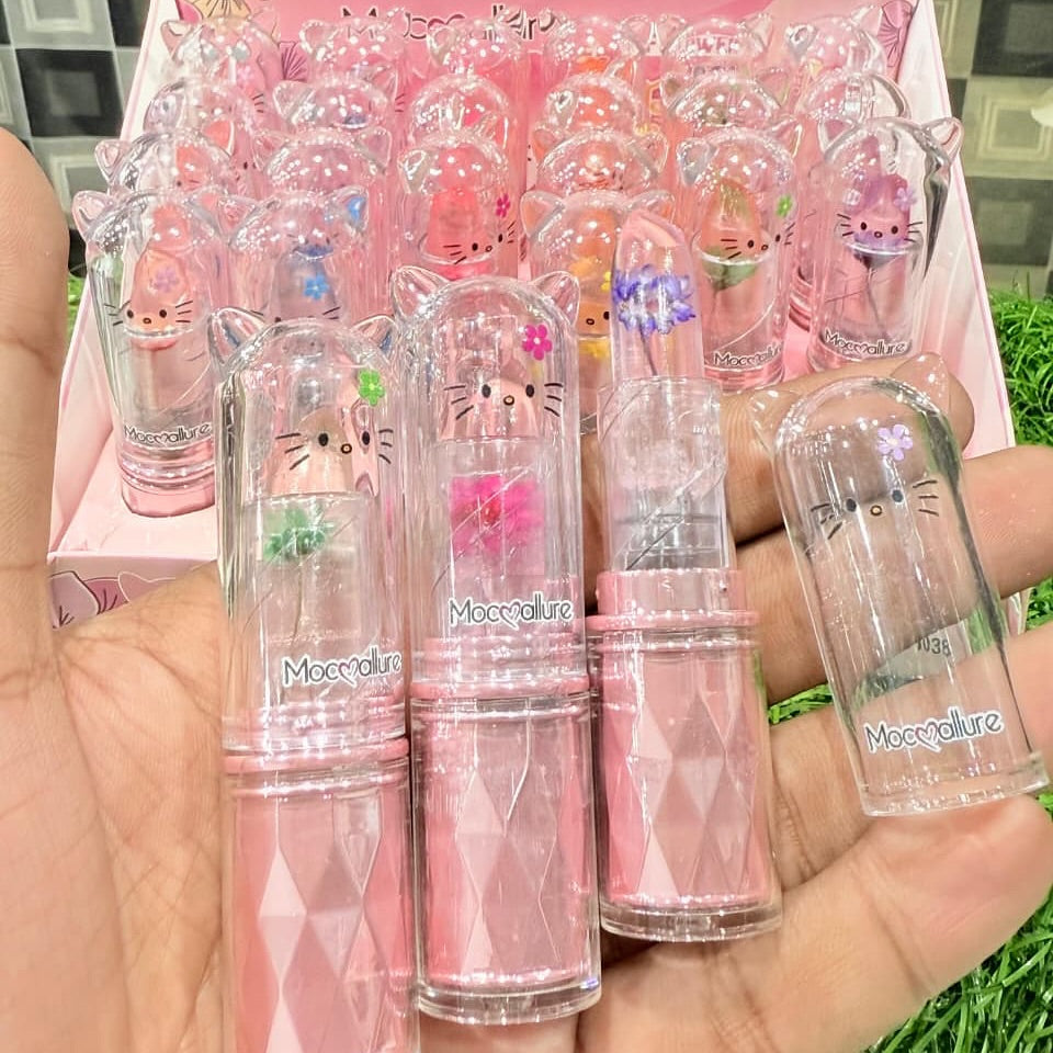 Mocallure Flower Jelly Transparent Lipstick - Cat Theme