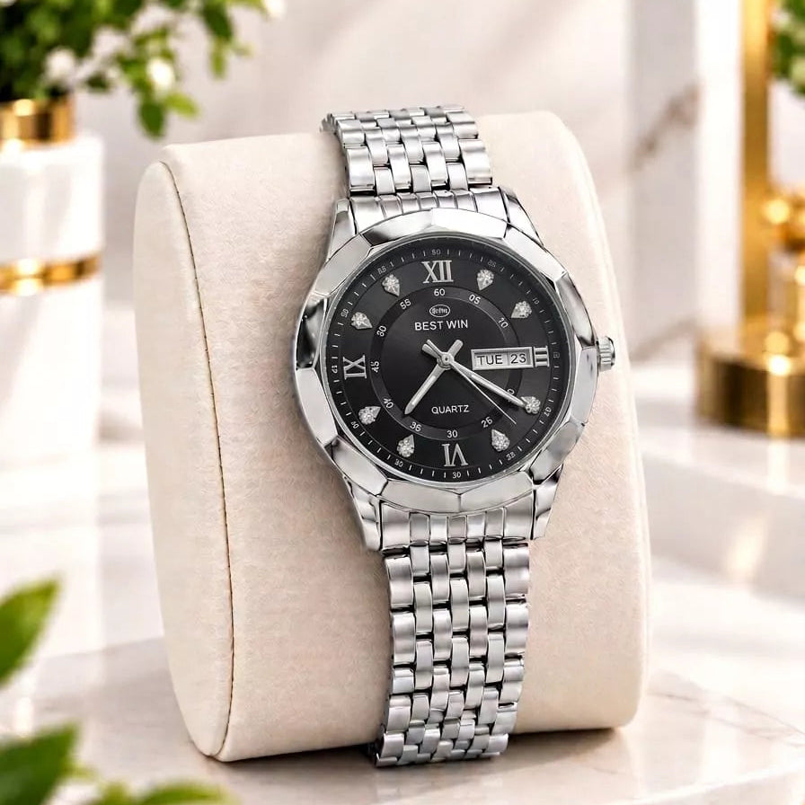 BESTWIN quartz business wristwatch - With Box