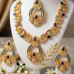 Stone Shisha Kundan set