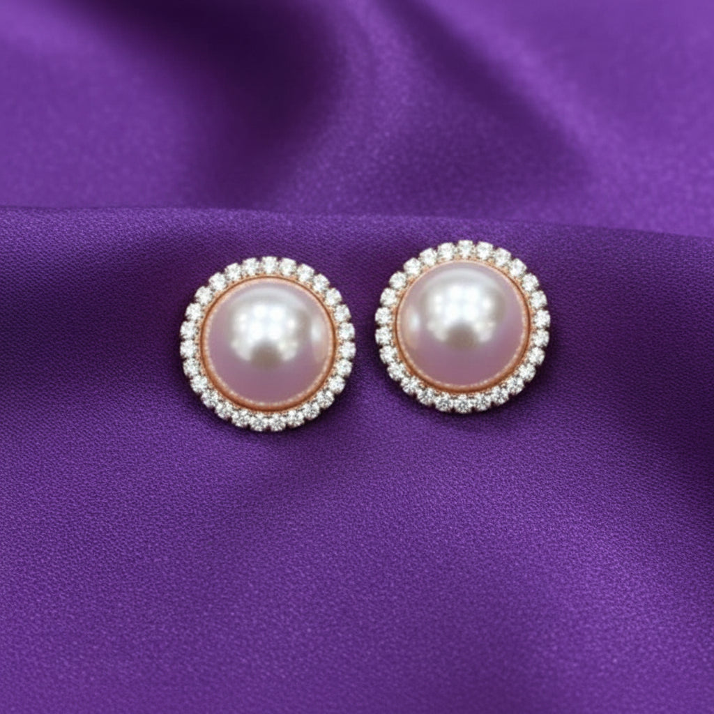 Pearl Round earrings