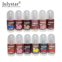 Julystar Glossy Jelly Peel off Nail Polish (Pack of 12Pcs)