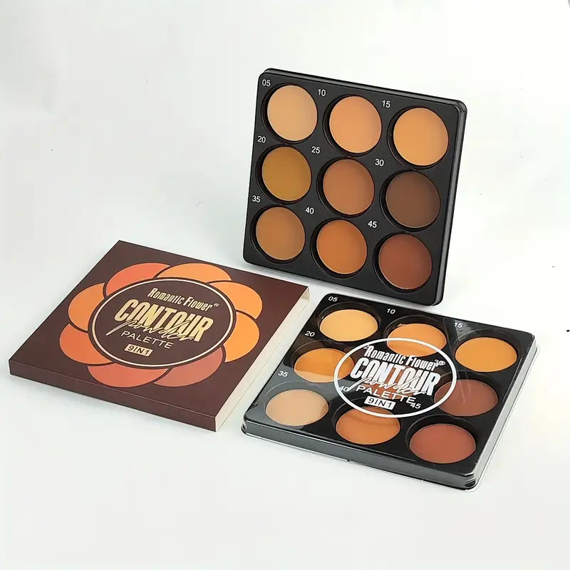 Romantic Flower 9‑in‑1 Contour Palette