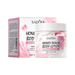 Sadoer Honey Peach Body Lotion Ice Cream Texture - 180g