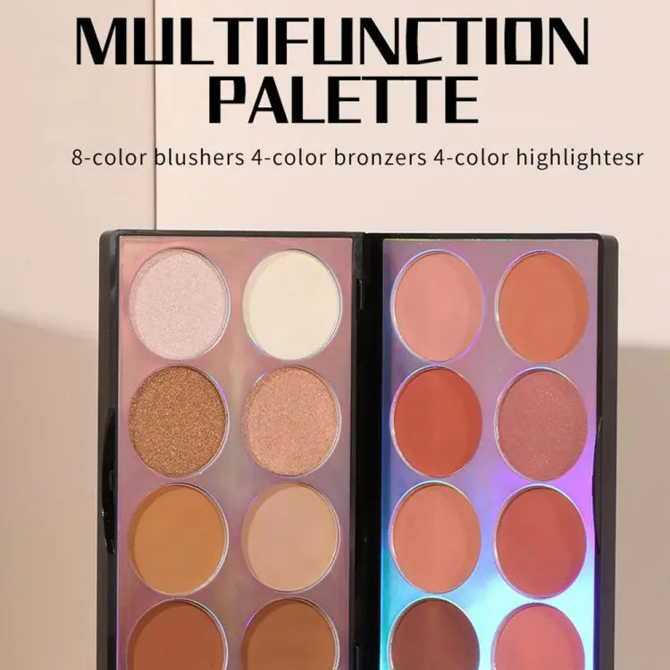 Miss Rose Double Sided Laser Face Kit - 16 Color