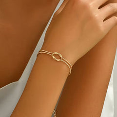 stainless steel  Dainty Knot Bracelet - Each
