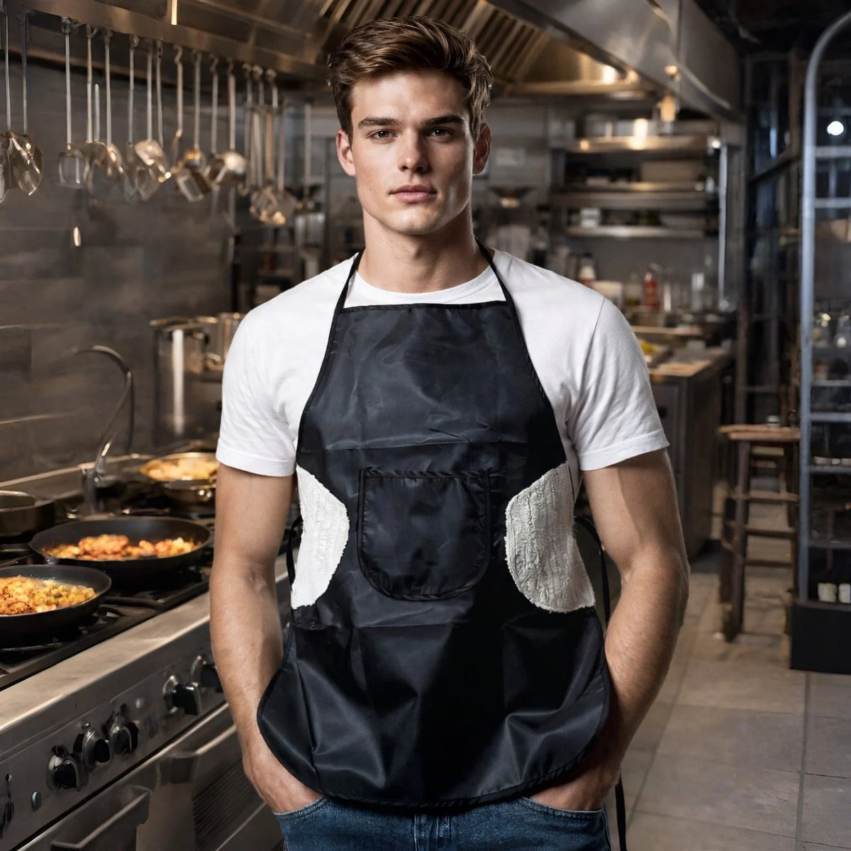 Apron With Sides Hand Cleaner