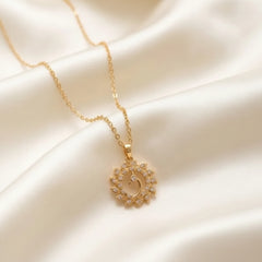 Gold Peacock Pendant Necklace - Each