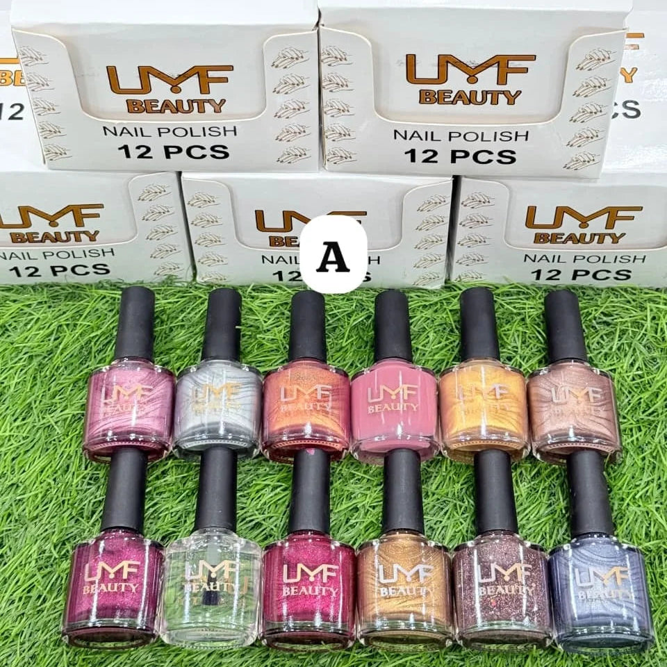 LMF Beauty Nail Polish – Permanent & Long-Lasting (Pack of 12)