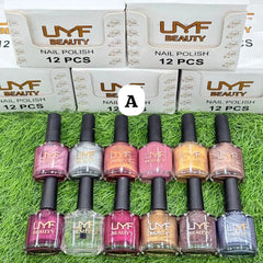 LMF Beauty Nail Polish – Permanent & Long-Lasting (Pack of 12)