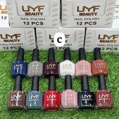 LMF Beauty Nail Polish – Permanent & Long-Lasting (Pack of 12)
