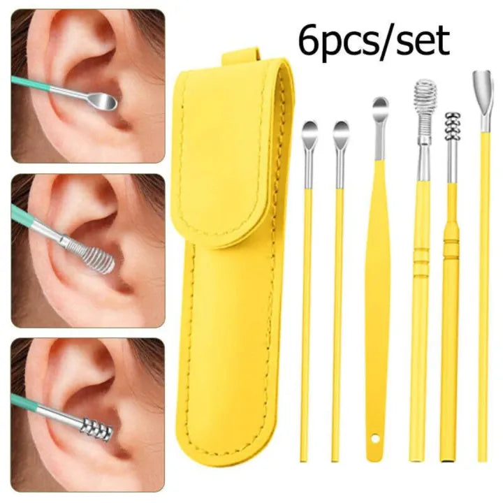 Pack of 6 Earpick Cleaning Kit