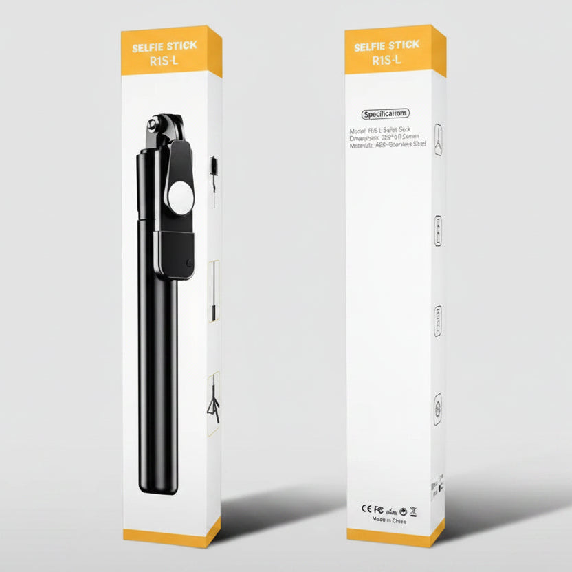 4-in-1 R1S-L Selfie Stick with Bluetooth Remote & Tripod Stand