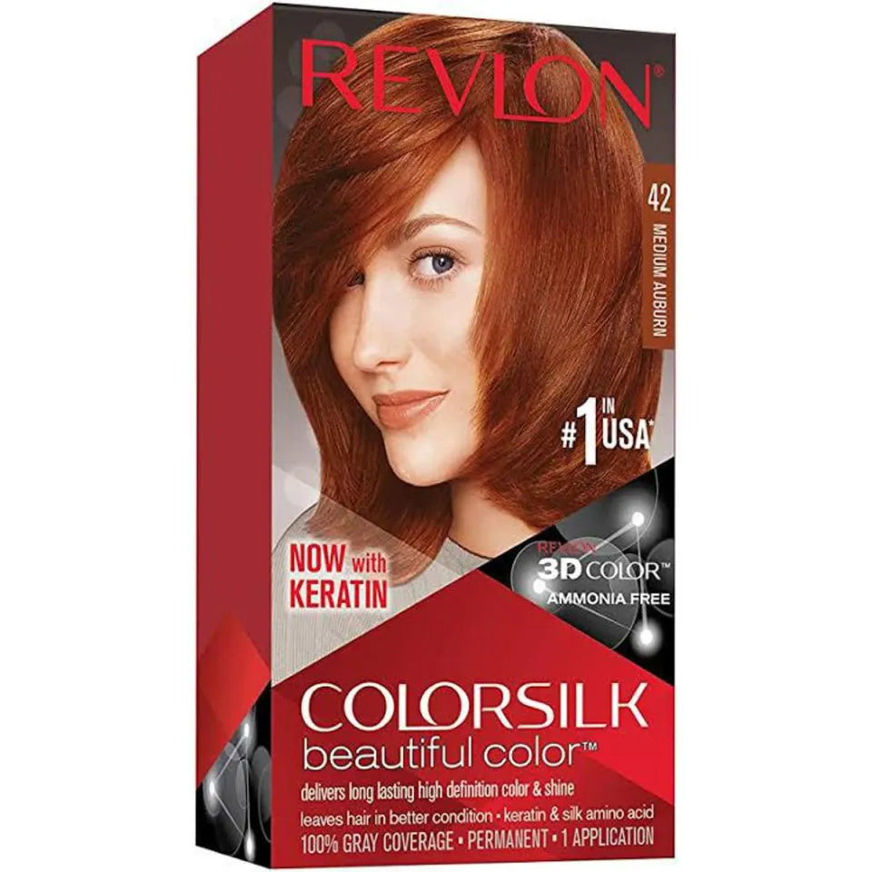 REVLON (Italy) 42 Medium Auburn 3D Hair Color