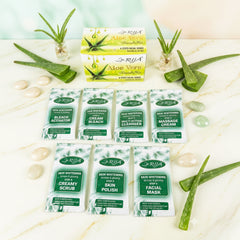 Rija Aloe Vera Facial Kit  Sachet Set - 6-Step