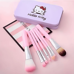Pack Of 7-Cute Hello Kitty Makeup Brushes Set