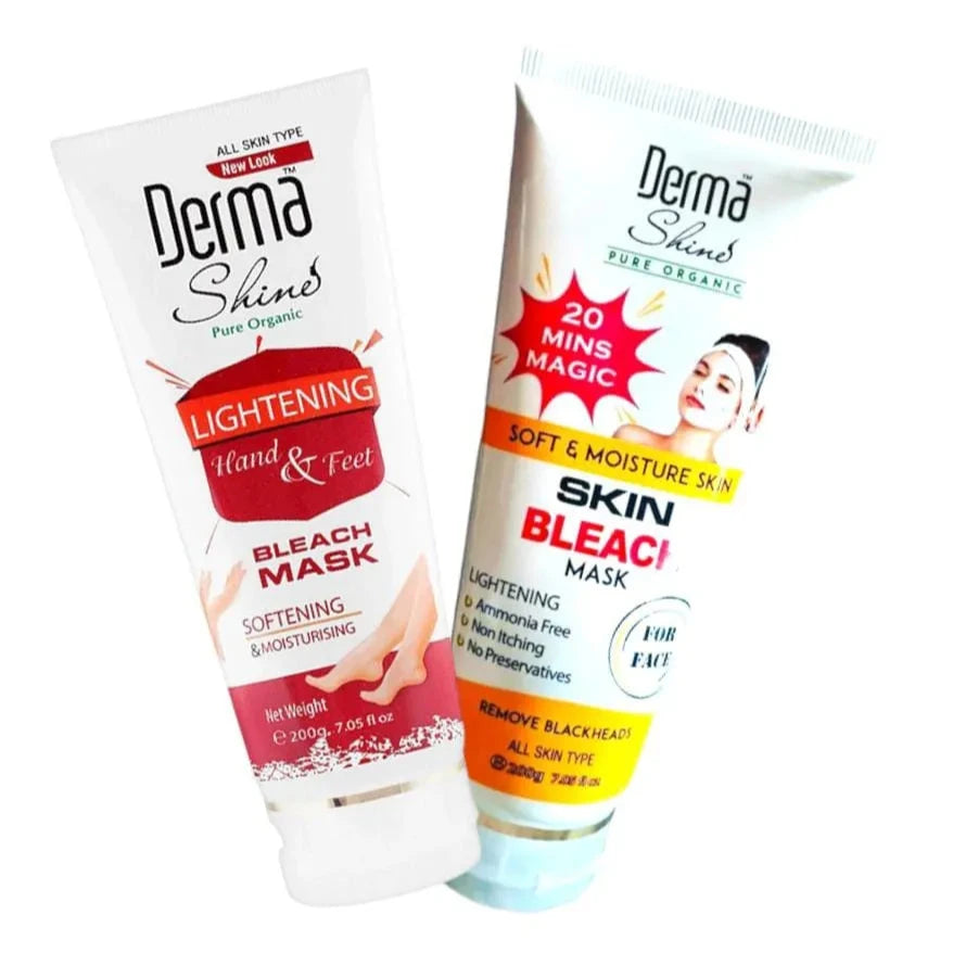 Derma Shine Bleach Kit - 200ml Tubes