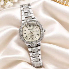 Bomei Elegant Crystal Stone Ladies Watch - with Box