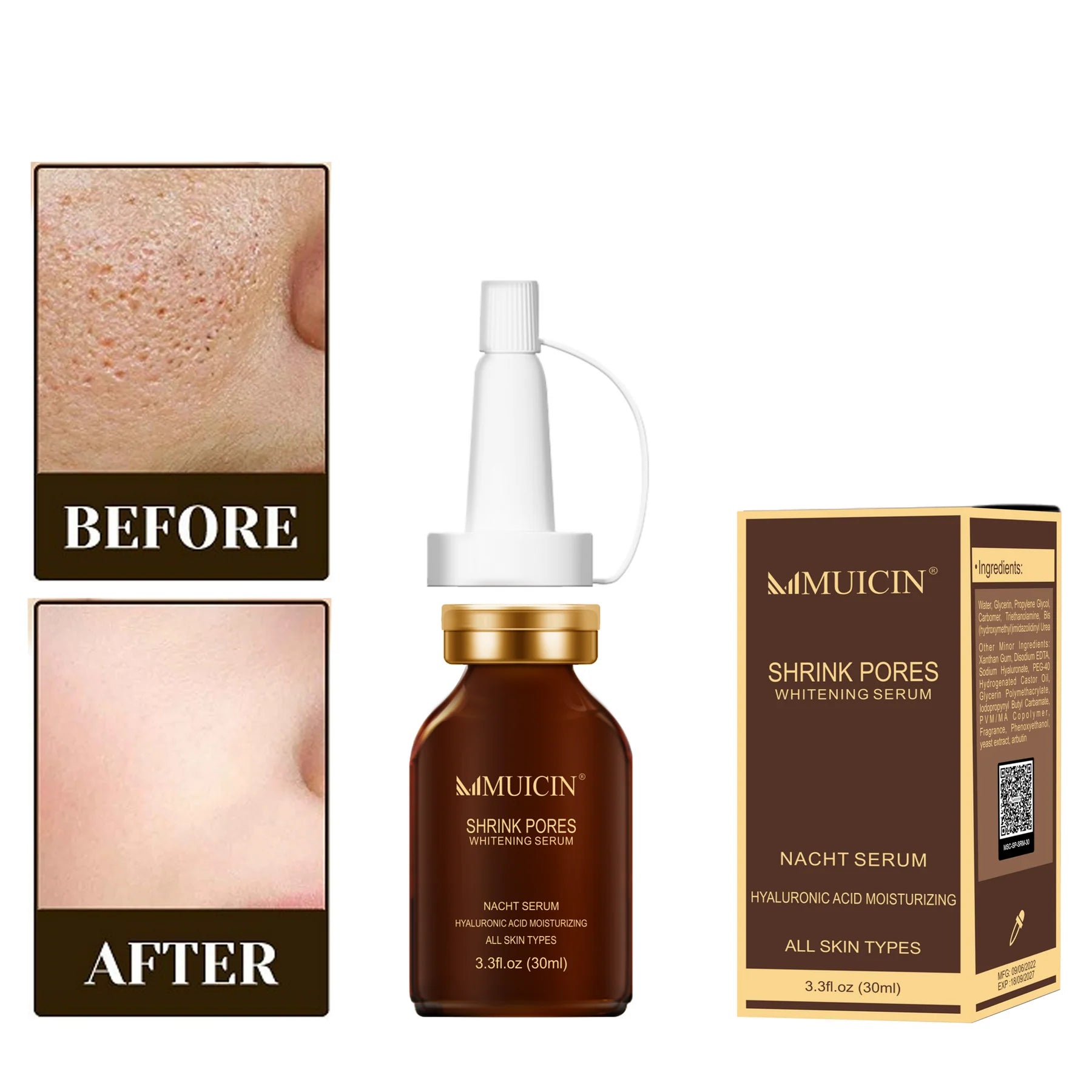 MUICIN - Shrink Pores Hyaluronic Acid Serum - 30ml