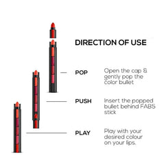 KS-One 5 in 1 Lipstick 5 Steps Lipstick In 1