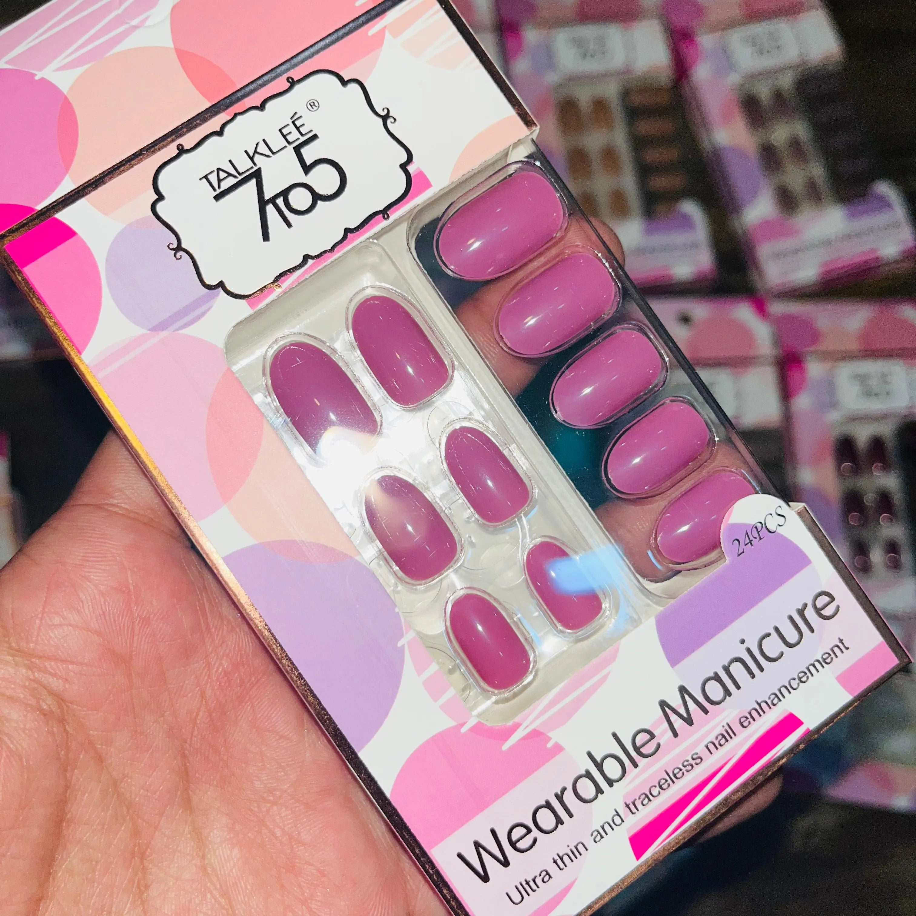 7To5 Talklee Wearable Artifical Nails With Free Stickers