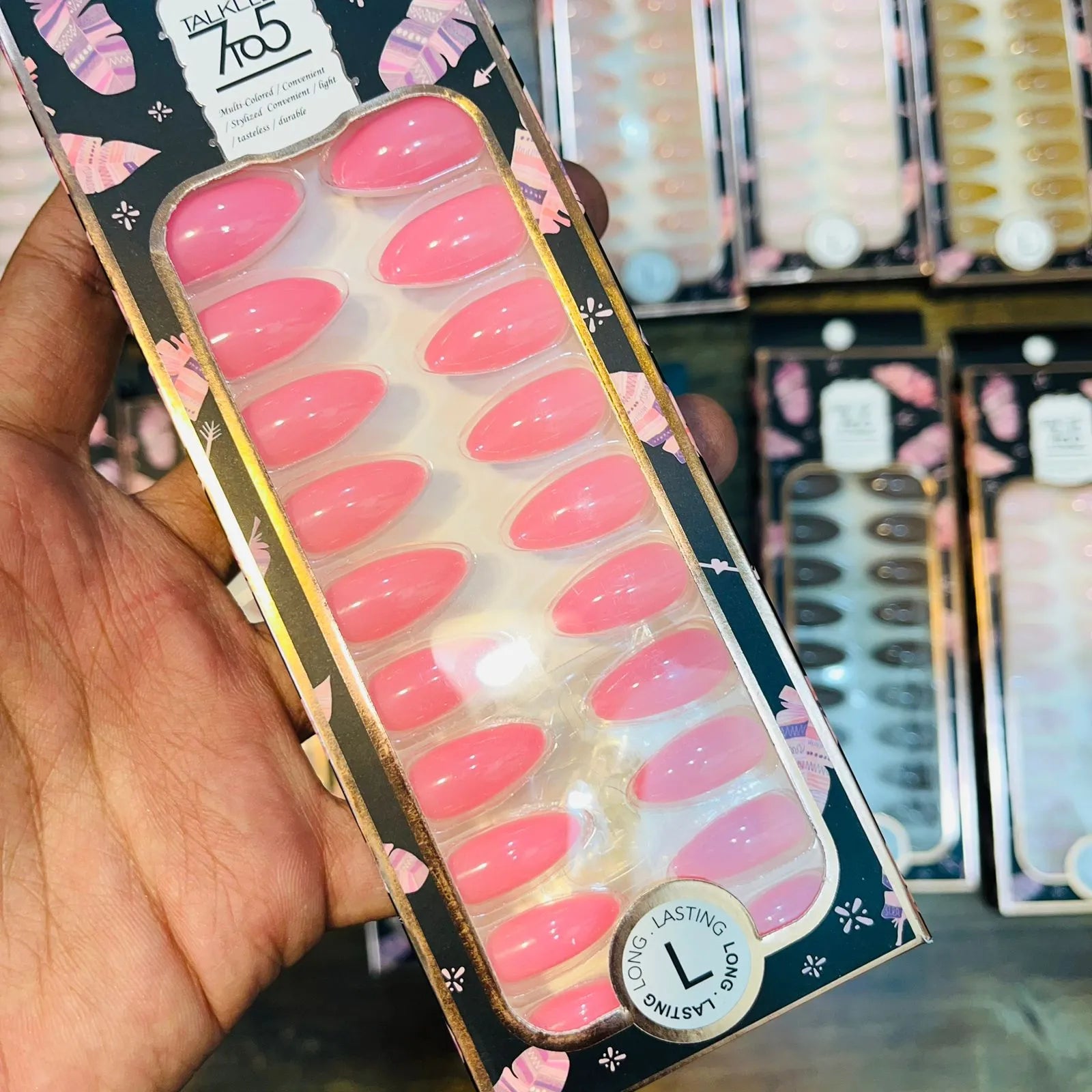 7To5 Talklee Matte Artifical Nails With Free Stickers