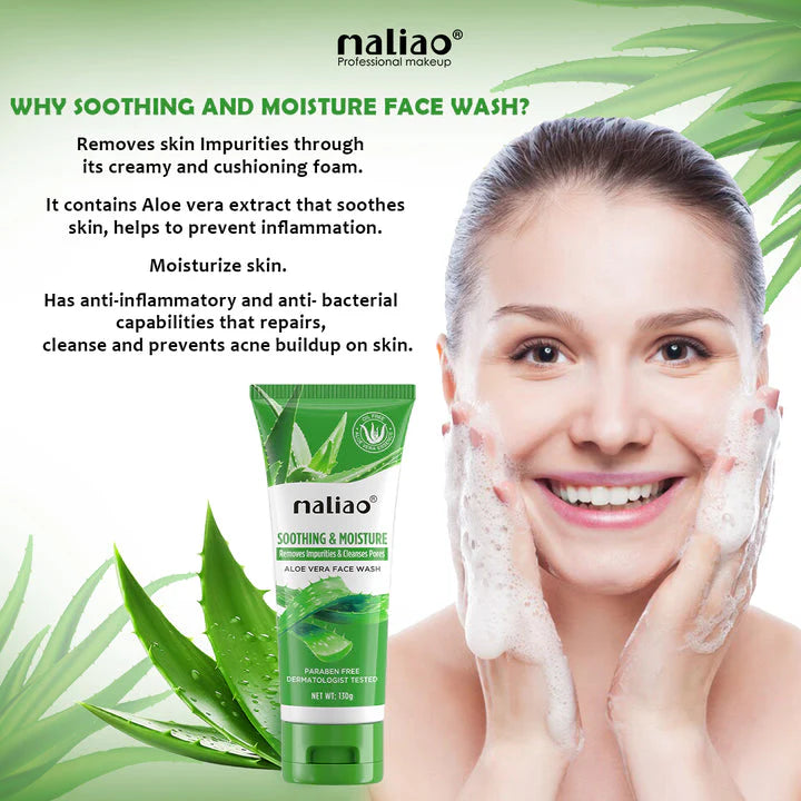 Maliao Soothing Aloe Vera Face Wash -130g