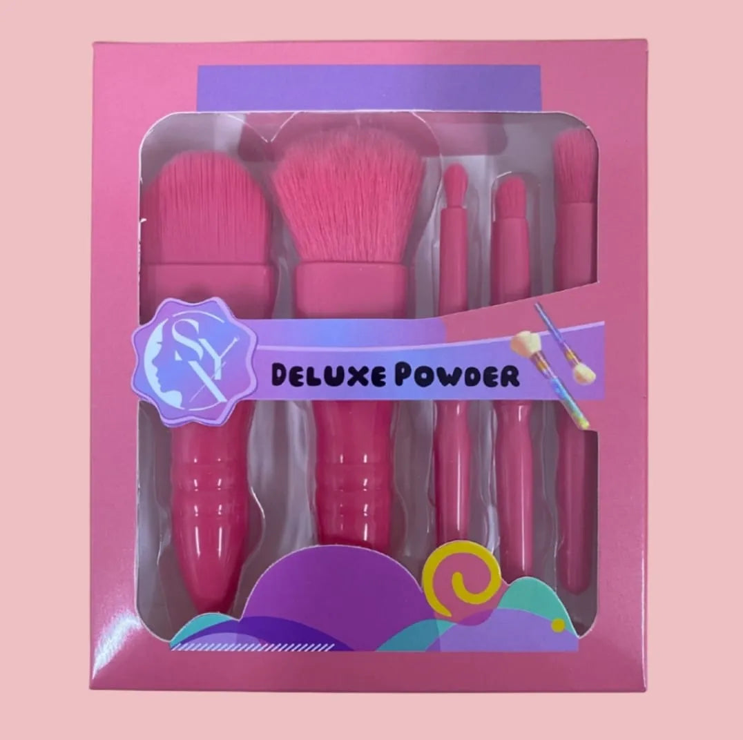 5 Pcs Deluxe Powder Brush set