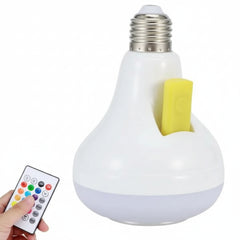 Smart LED RGB Bluetooth Speaker Bulb 12W E27 Multi Color Changing Light Bulb with Remote Control
