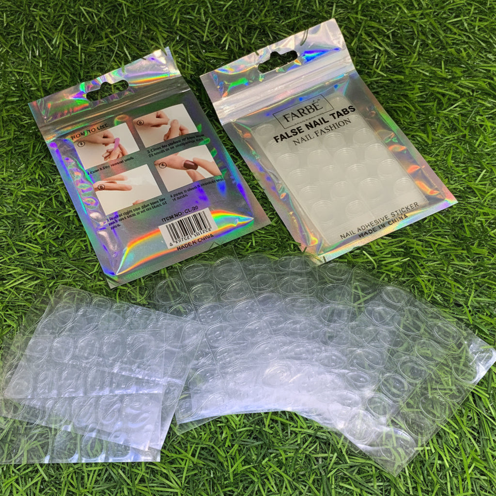 Farbe False Nail Adhesive Tabs - 12 sheet pack (24 pcs in 1 sheet)