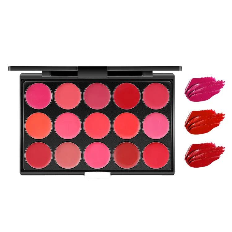 Miss Rose Matte Nourishing Lip Cream Palette - 15 Colors