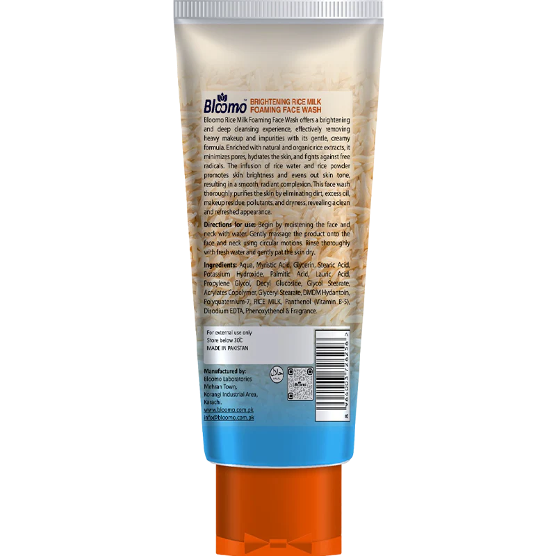 Bloomo Rice Milk Foaming Face Wash