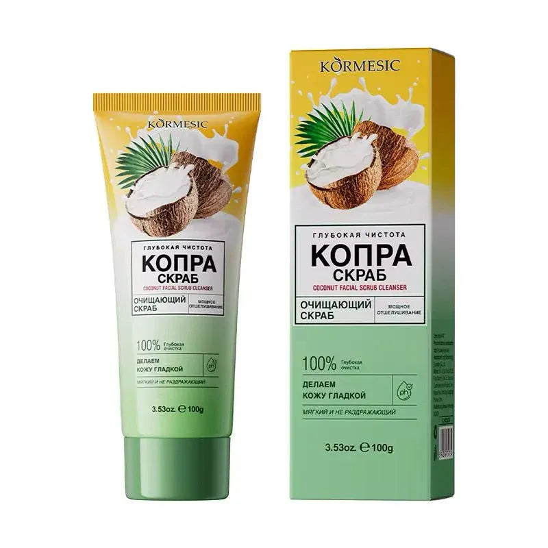 KORMESIC Non-Irritating & Hypoallergeni Oil Makeup Coconut Face Scrub - 100g