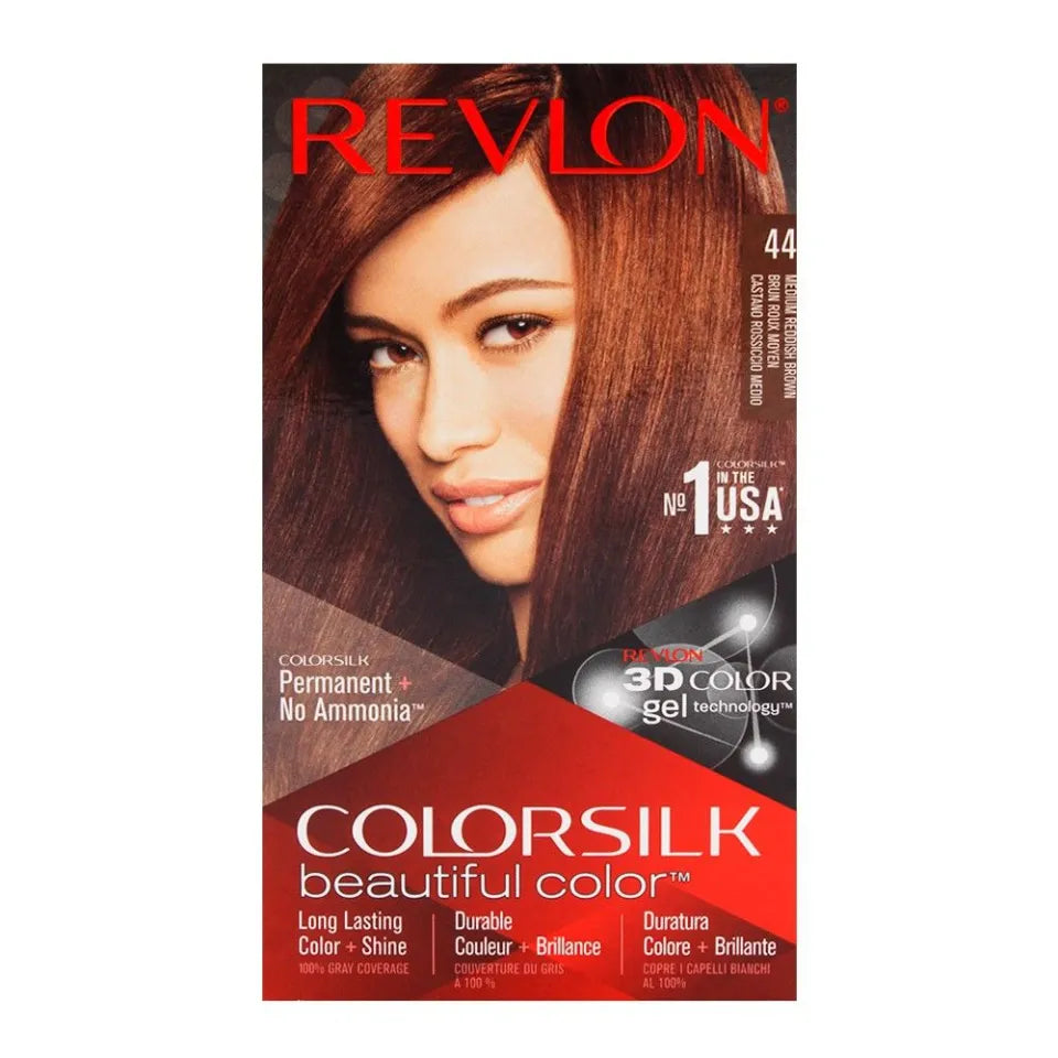 REVLON (Italy) 44 Medium Reddish Brown 3D Hair Color