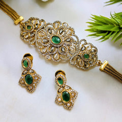 South Indian AD Jewelry Collection – Gold Plated High Quality Set