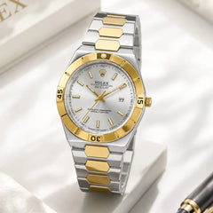ROLEX Two Tone Datejust Mens Watch