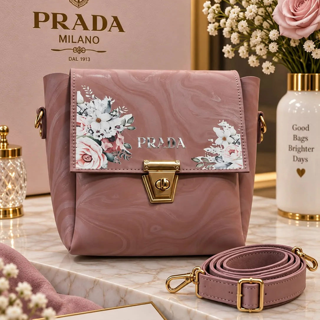 Prada Floral Crossbody Bag