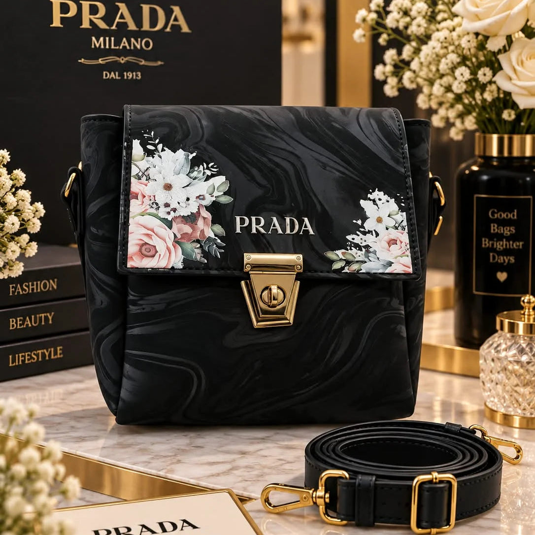 Prada Floral Crossbody Bag