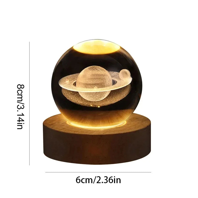 Glowing Crystal Ball Night Lamp