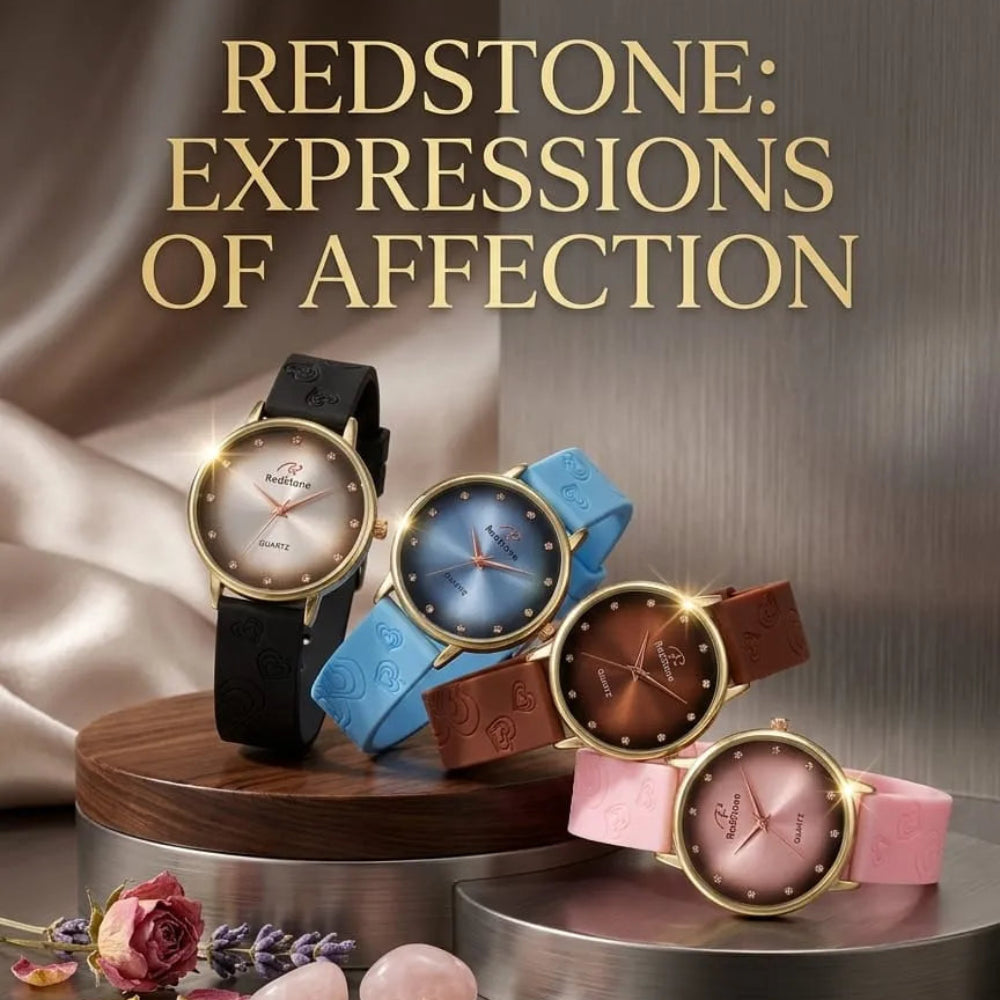 Redstone Two Tone Dial  quartz analog wristwatch
