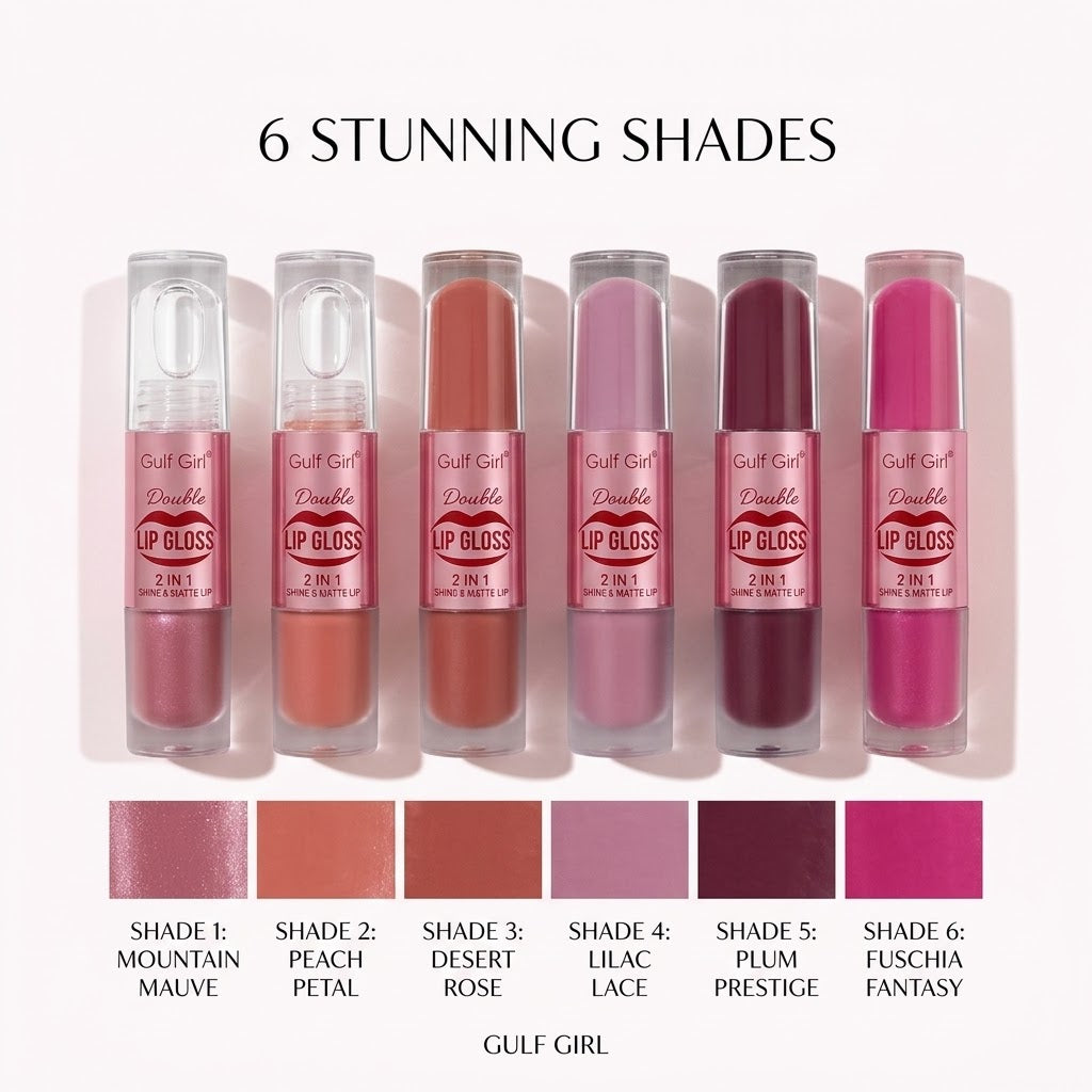 Gulf Girl 2-in-1 Double Shine & Matte Lip Gloss