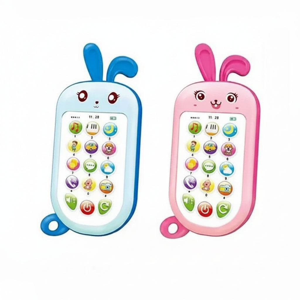 Baby Musical Rabbit Mobile Phone Toy  - Each