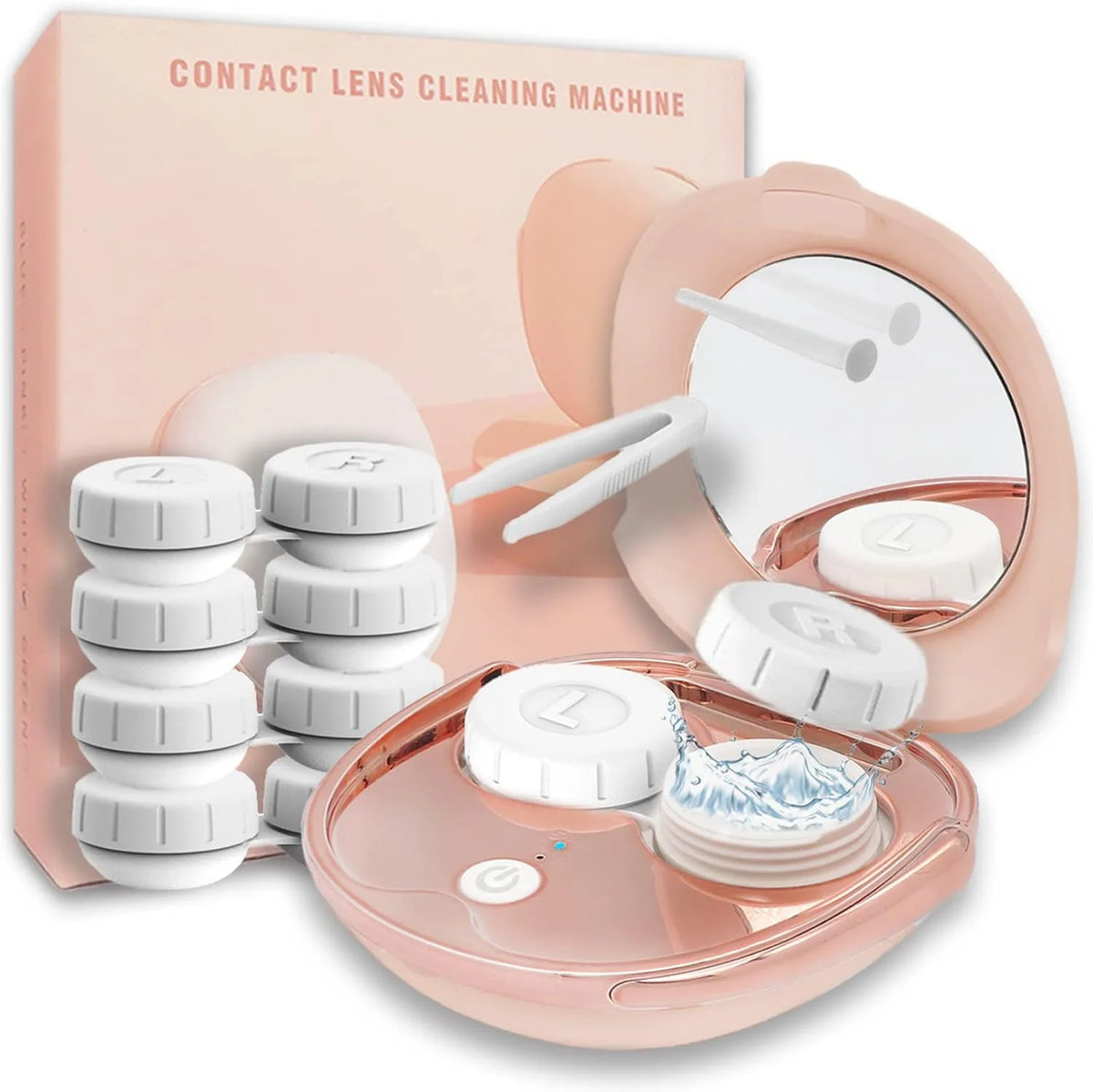 Fashionable Contact Lens Case Automatic Ultrasonic Contact Lens Cleaner