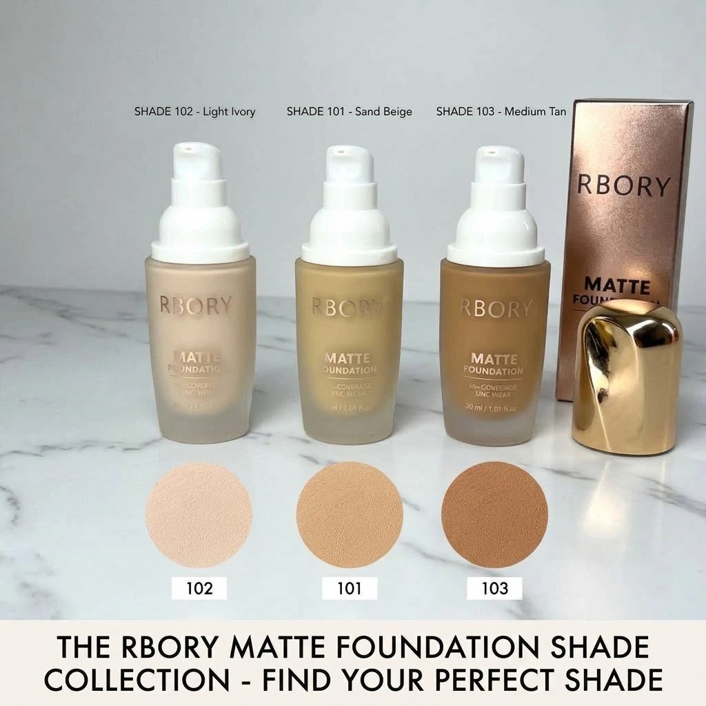 Rbory Flawless Finish Liquid Matte Foundation - 30ml