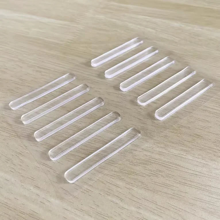 Silicone Anti-Collision Strips for Furniture Protection - Pack of 10