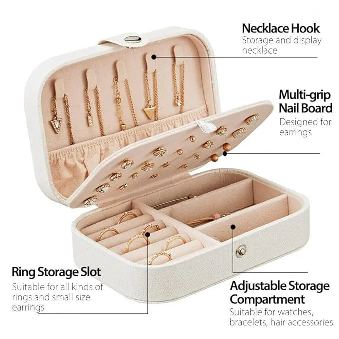 Velvet Multi‑function Jewelry Storage Box